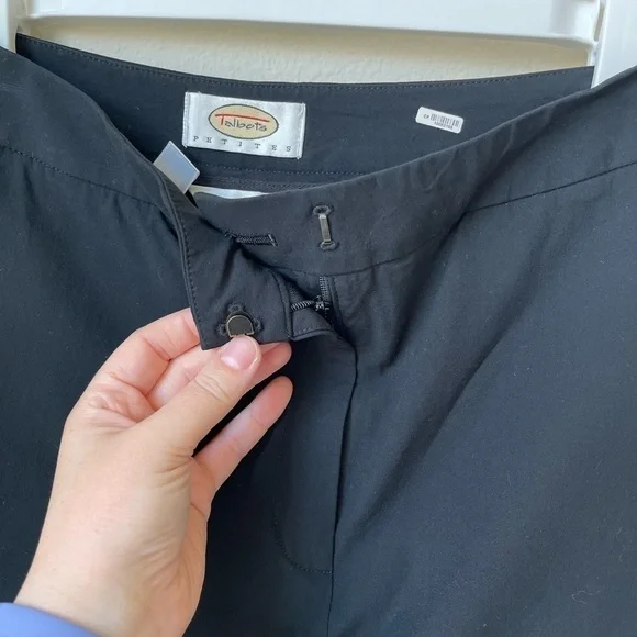 Talbots Black Petite Trousers Made In Japan Size 4 - Picture 4 of 11